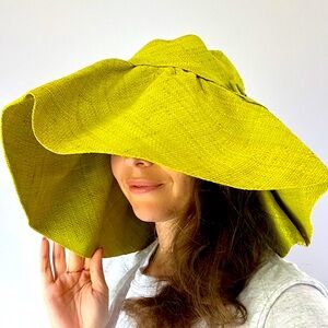 Woven beach flower hat. Bought in Italy